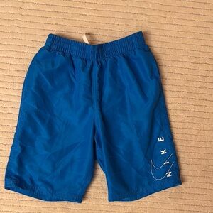 Nike Blue Swim Trunks with Elastic Waistband